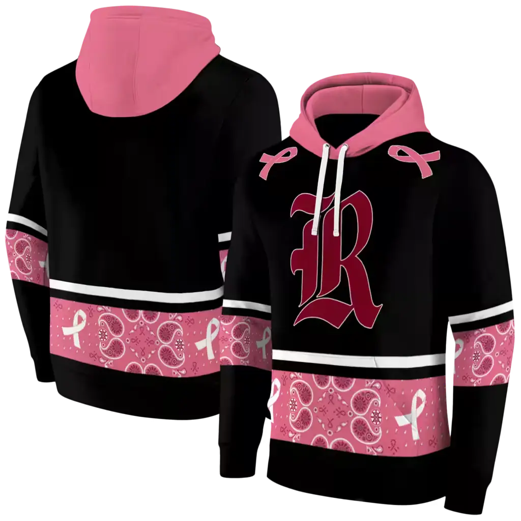 rice owls awareness ribbon black pink hoodie fashion forward rice owls awareness ribbon black pink hoodie fashion forward