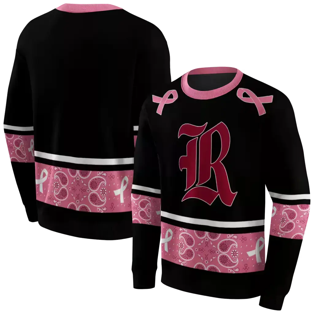 rice owls awareness ribbon black pink hoodie premium grade rice owls awareness ribbon black pink hoodie premium grade