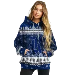 rice owls christmas trees navy blue hoodie best selling