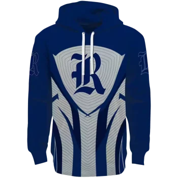 rice owls concentric lines navy blue black hoodie best selling