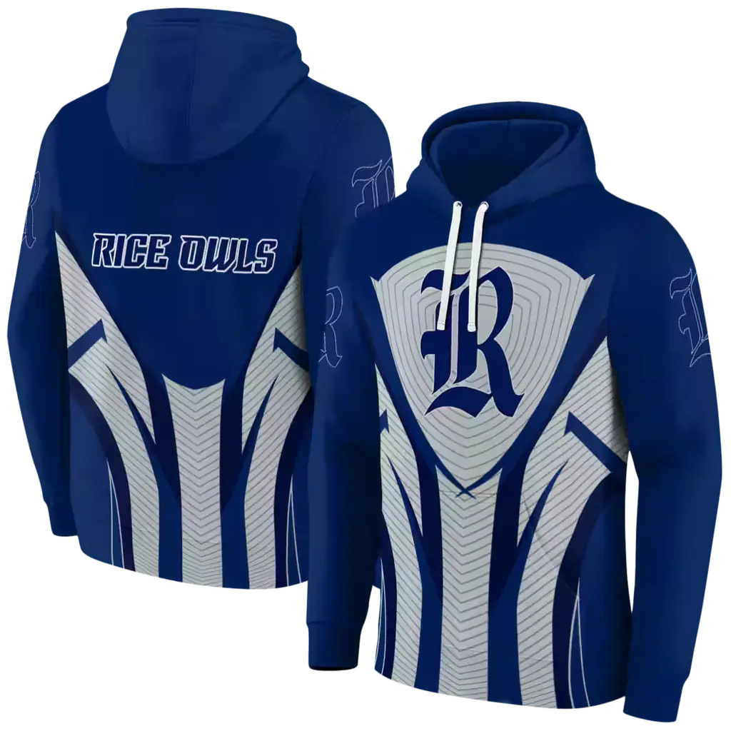 rice owls concentric lines navy blue black hoodie fashion forward rice owls concentric lines navy blue black hoodie fashion forward