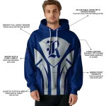 rice owls concentric lines navy blue black hoodie best selling