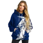 rice owls dynamic slash navy blue white hoodie best selling