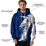 rice owls dynamic slash navy blue white hoodie best selling