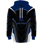 rice owls futuristic pattern navy blue black hoodie best selling