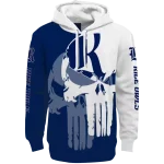 rice owls graphic punisher navy blue white hoodie best selling