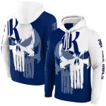 rice owls graphic punisher navy blue white hoodie best selling