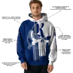 rice owls graphic punisher navy blue white hoodie best selling