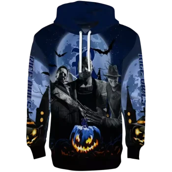 rice owls halloween vibes navy blue black hoodie best selling