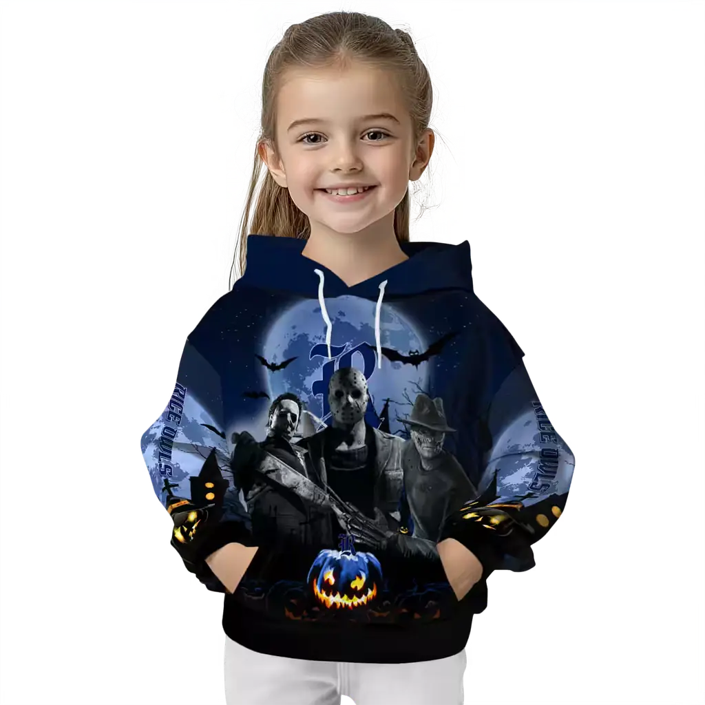 rice owls halloween vibes navy blue black hoodie top rated rice owls halloween vibes navy blue black hoodie top rated
