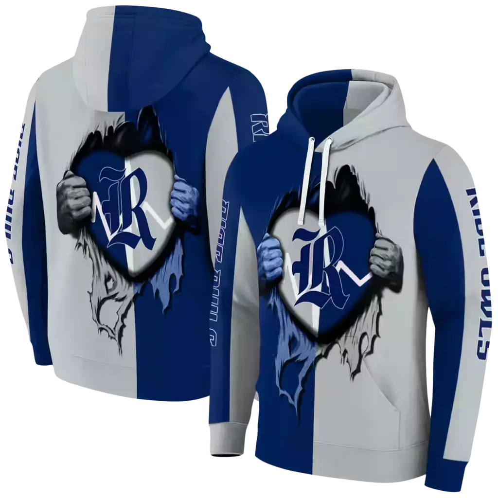rice owls heartbeat graphic navy blue hoodie fashion forward rice owls heartbeat graphic navy blue hoodie fashion forward