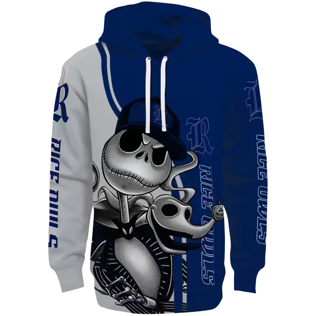 rice owls jack skellington navy blue hoodie best selling rice owls jack skellington navy blue hoodie best selling