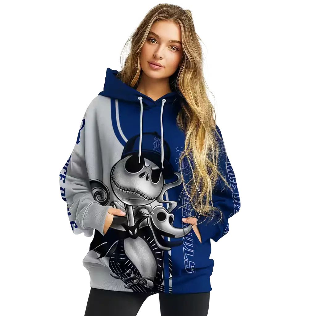 rice owls jack skellington navy blue hoodie high quality rice owls jack skellington navy blue hoodie high quality