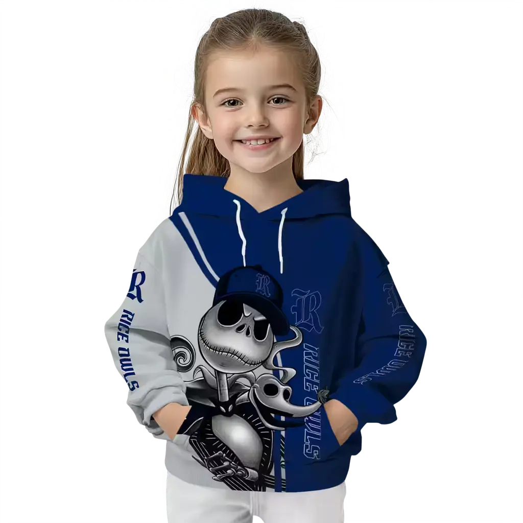 rice owls jack skellington navy blue hoodie top rated rice owls jack skellington navy blue hoodie top rated