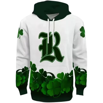 rice owls lucky motif white green hoodie best selling