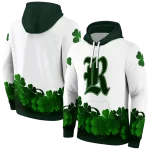 rice owls lucky motif white green hoodie best selling