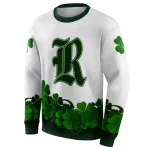 rice owls lucky motif white green hoodie best selling