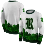 rice owls lucky motif white green hoodie best selling