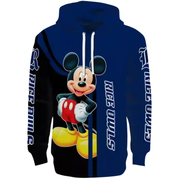 rice owls mickey mouse navy blue black hoodie best selling