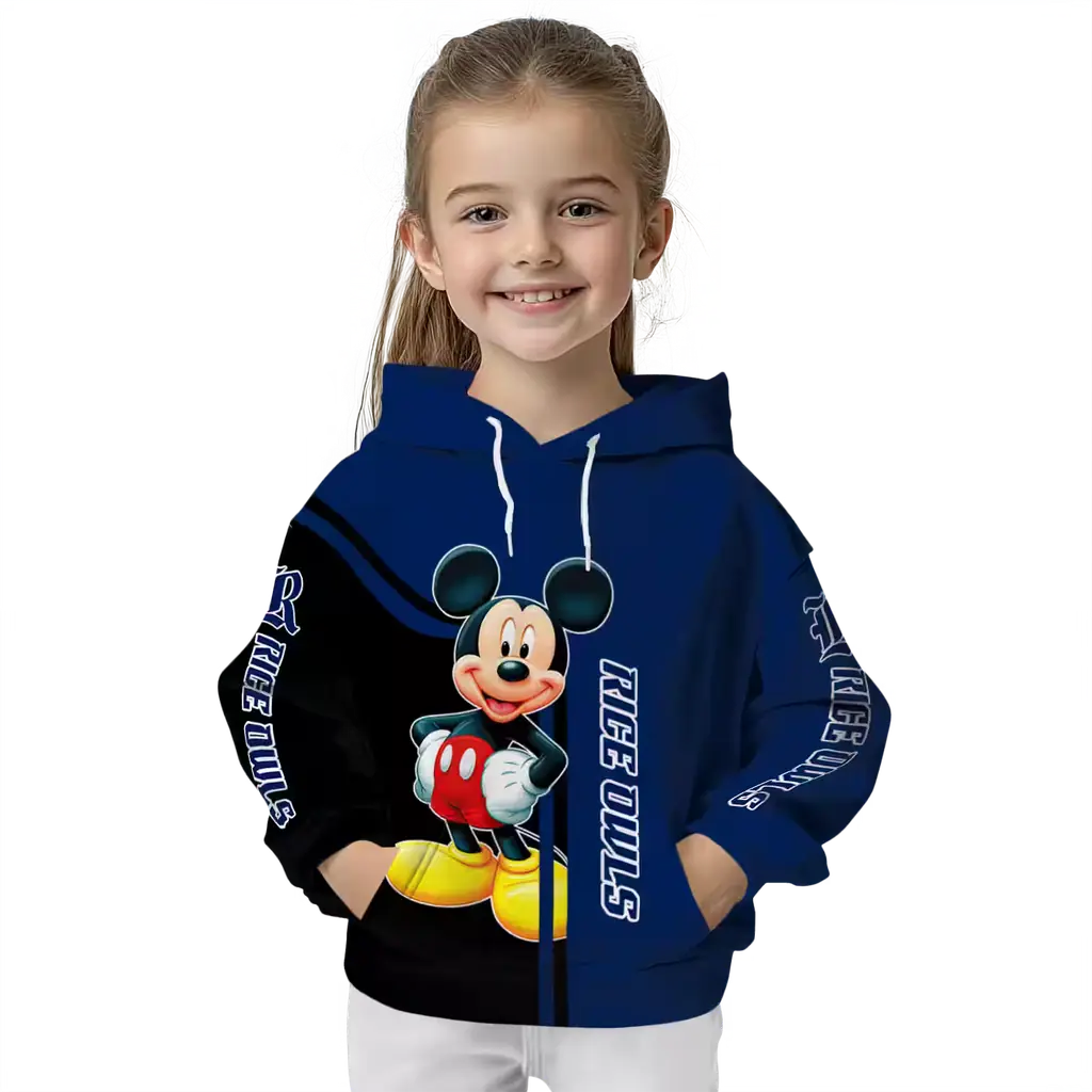 rice owls mickey mouse navy blue black hoodie top rated rice owls mickey mouse navy blue black hoodie top rated
