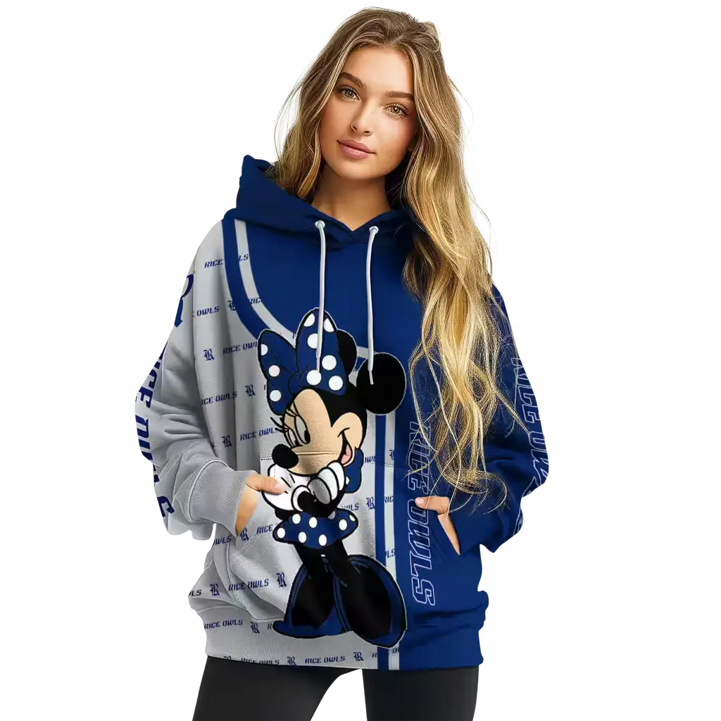 rice owls minnie mouse navy blue hoodie high quality rice owls minnie mouse navy blue hoodie high quality
