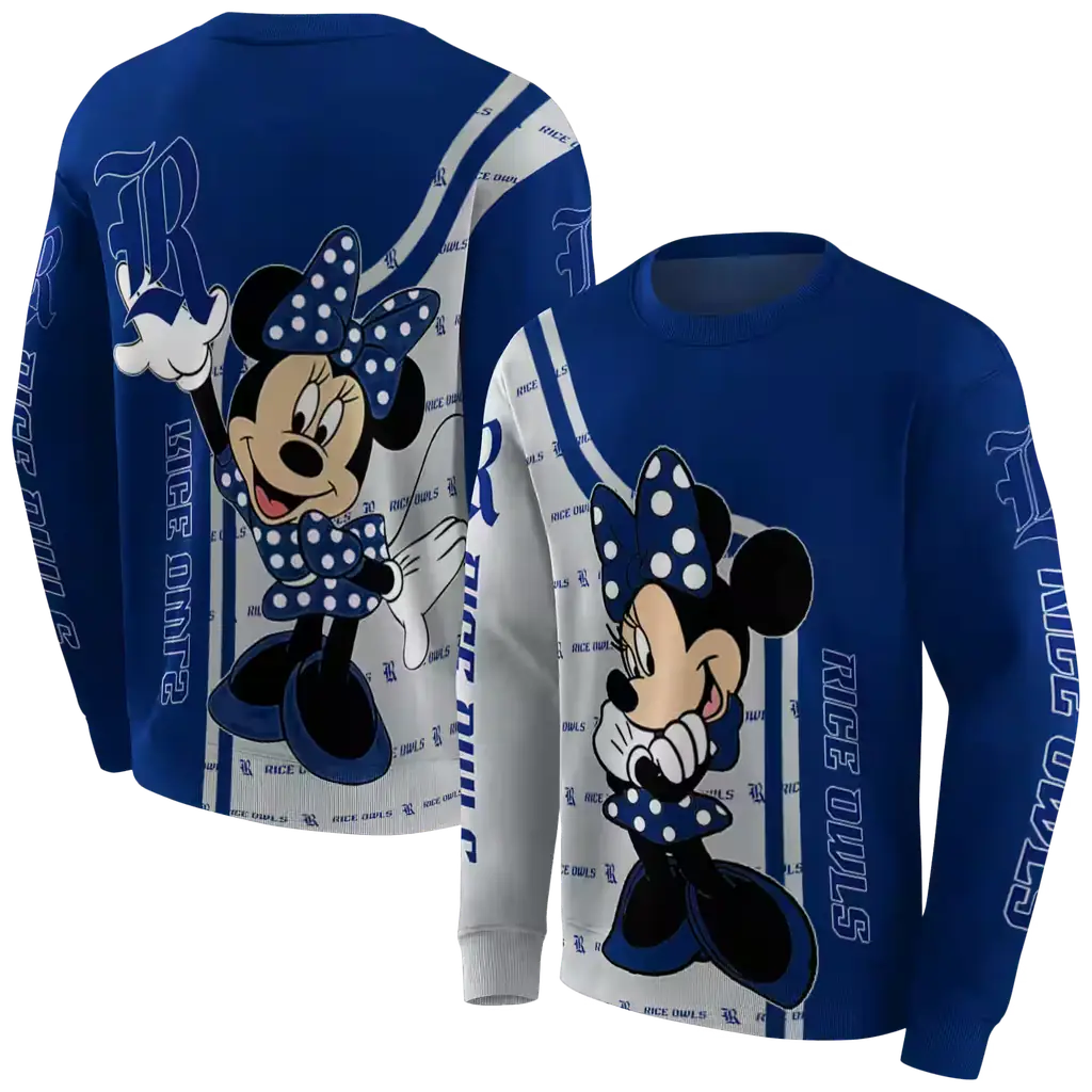 rice owls minnie mouse navy blue hoodie premium grade rice owls minnie mouse navy blue hoodie premium grade