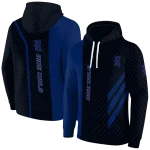 rice owls monogram pattern navy blue hoodie best selling