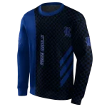 rice owls monogram pattern navy blue hoodie best selling