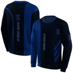 rice owls monogram pattern navy blue hoodie best selling