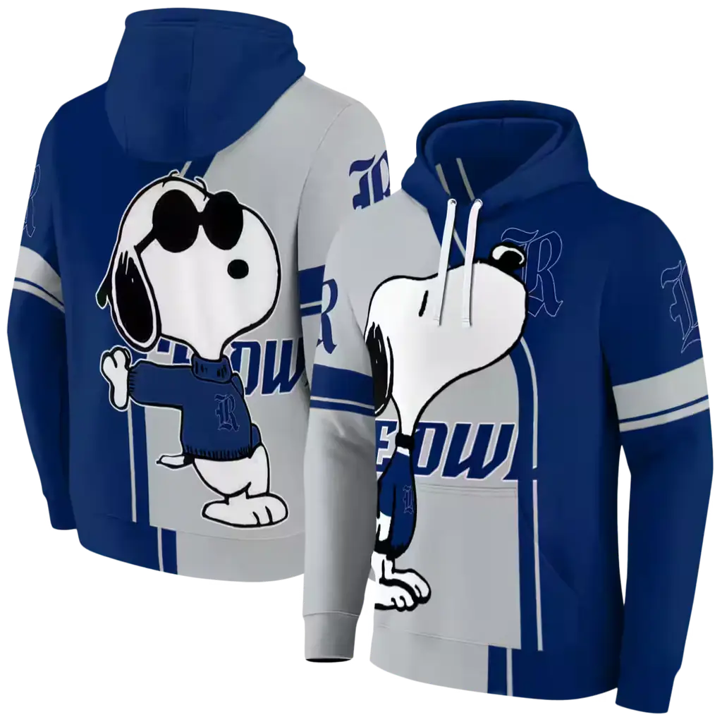 rice owls playful snoopy navy blue hoodie fashion forward rice owls playful snoopy navy blue hoodie fashion forward