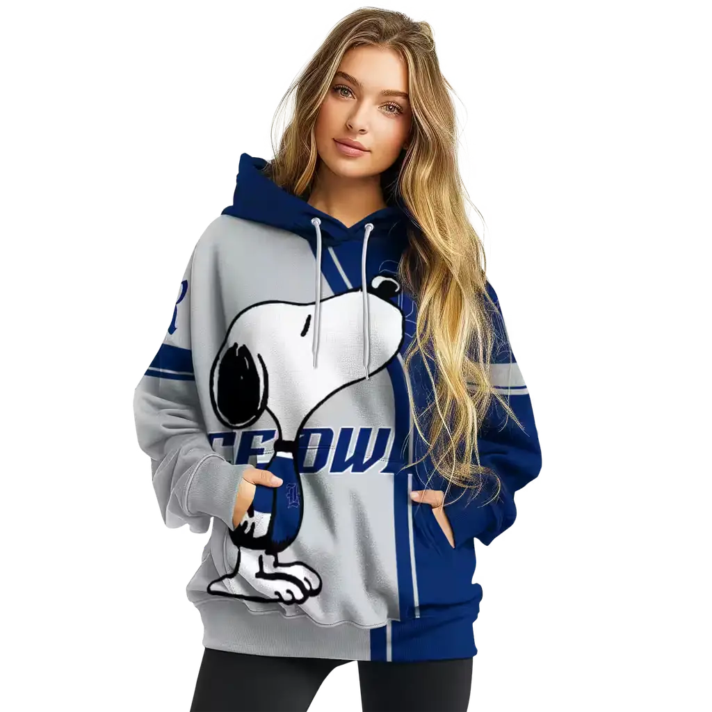 rice owls playful snoopy navy blue hoodie high quality rice owls playful snoopy navy blue hoodie high quality