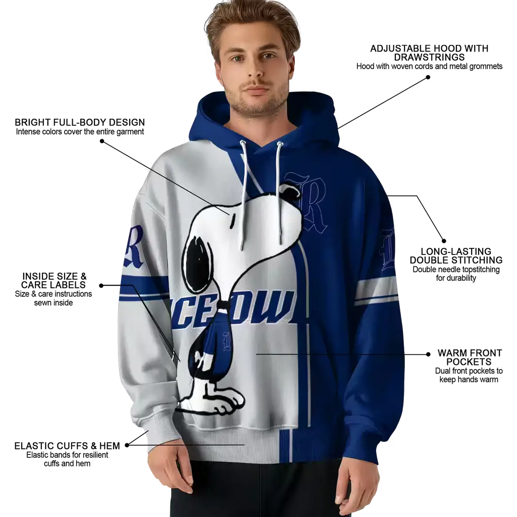 rice owls playful snoopy navy blue hoodie latest model rice owls playful snoopy navy blue hoodie latest model