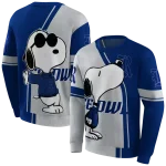 rice owls playful snoopy navy blue hoodie best selling