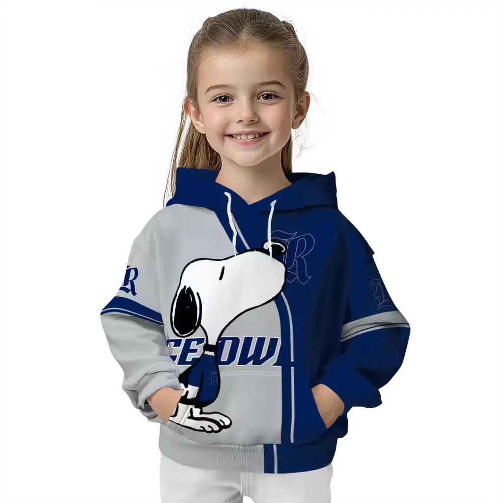 rice owls playful snoopy navy blue hoodie top rated rice owls playful snoopy navy blue hoodie top rated