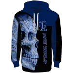 rice owls skull motif navy blue black hoodie best selling