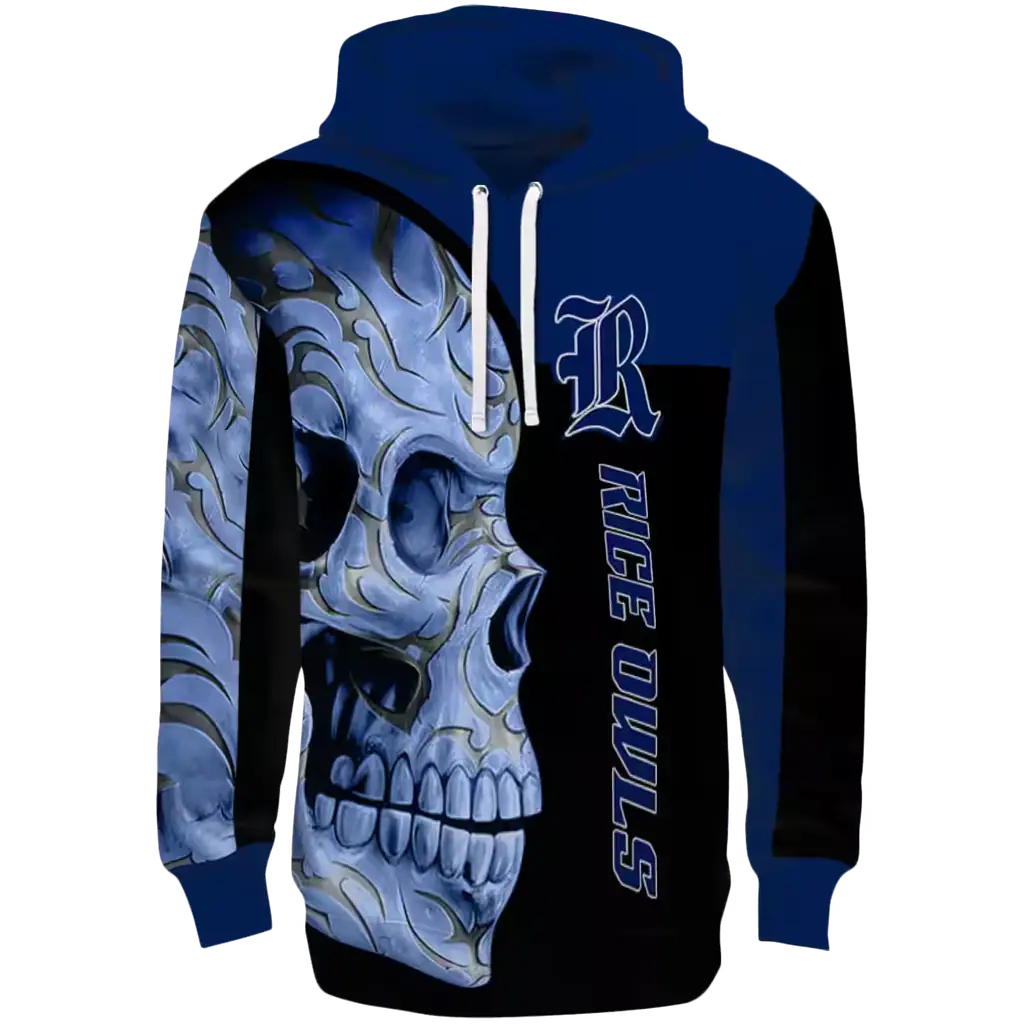 rice owls skull motif navy blue black hoodie best selling rice owls skull motif navy blue black hoodie best selling