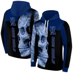 rice owls skull motif navy blue black hoodie best selling