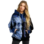 rice owls skull motif navy blue black hoodie best selling