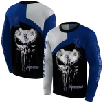rice owls skull punisher grey black hoodie best selling