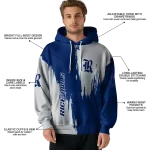 rice owls splatter effect navy blue hoodie best selling