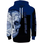 rice owls sugar skull navy blue black hoodie best selling