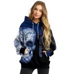 rice owls sugar skull navy blue black hoodie best selling
