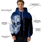 rice owls sugar skull navy blue black hoodie best selling