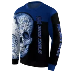 rice owls sugar skull navy blue black hoodie best selling