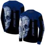 rice owls sugar skull navy blue black hoodie best selling