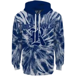rice owls tie dye pattern navy blue hoodie best selling