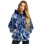 rice owls tie dye pattern navy blue hoodie best selling