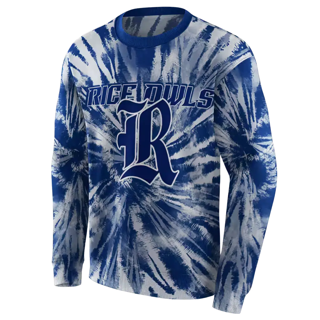 rice owls tie dye pattern navy blue hoodie new arrival rice owls tie dye pattern navy blue hoodie new arrival