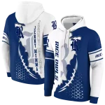 rice owls triangular pattern navy blue white hoodie best selling