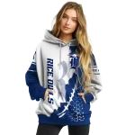 rice owls triangular pattern navy blue white hoodie best selling